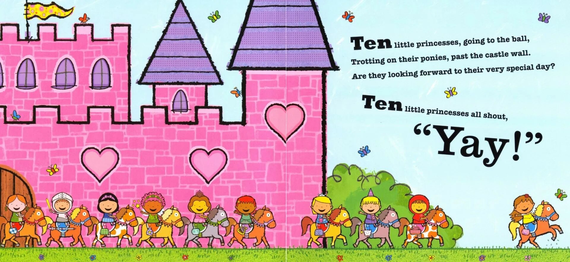 C 10 book. Ten little Pirates. Ten little Shapes. Trans little Princess.