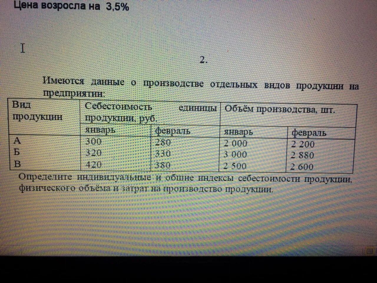 Имеются данные о выпуске отдельных видов продукции. Имеются данные производства трех видов продукции. Существуют данные о производстве продукции предприятия. Имеются следующие данные о производстве и себестоимости продукта.