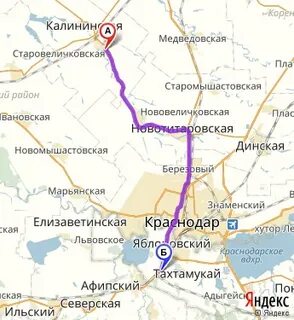 Старовеличковская краснодарский край на карте