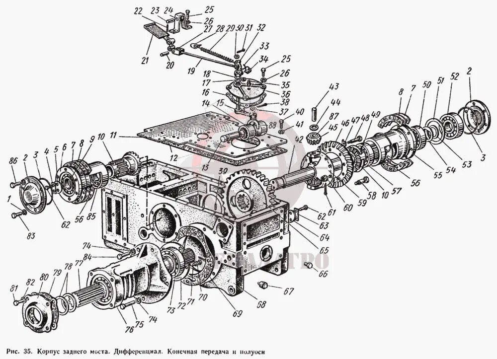 Задний мост мтз каталог. Задний мост трактора ЮМЗ-6. Коробка передач ЮМЗ 6. Полуось заднего моста ЮМЗ 6. ЮМЗ-6 трактор коробка передач.