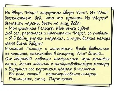 Анекдоты про партизан