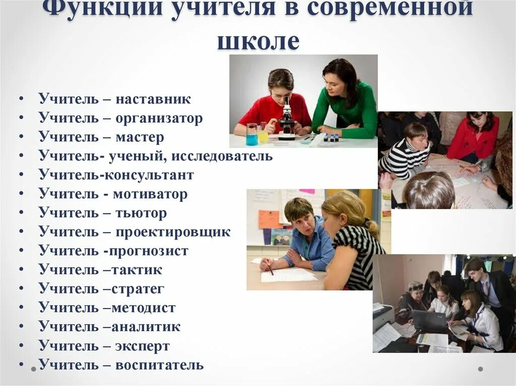 Роли современного педагога. Функции современного педагога. Роль учителя в современной школе. Функции современного учителя.