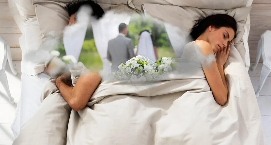 Мечтает о свадьбе. Жених и невеста спят. Свадьба во сне для женщины. Невеста во сне.