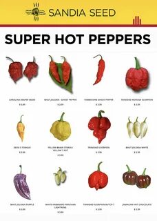 Hottest Peppers in the World - Sandia Seed Company Рецепты Острого Соуса, В...