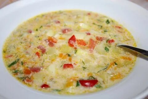 Овощной суп с сыром рецепт
