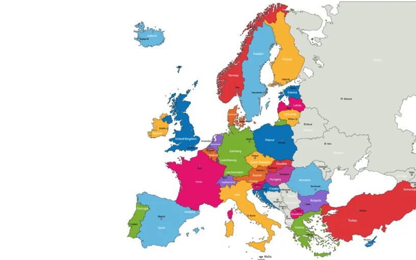 Most european countries. Европейский Союз карта. Europe Countries. Europe Map Countries. Eu Страна.