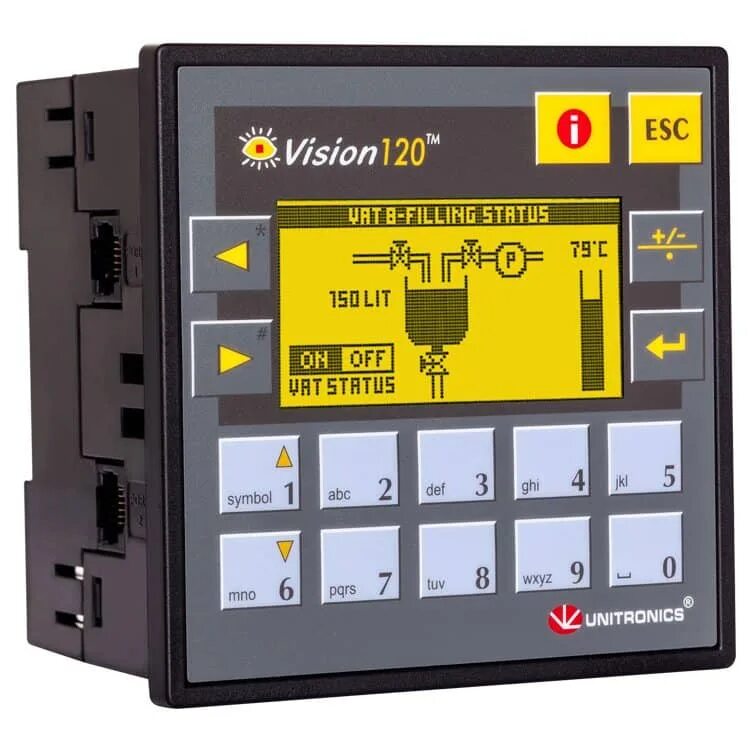 22 120 б. Контроллер Unitronics Vision v12022r2coem. Vision 230 Unitronics. Unitronics Vision 120. Контроллер Vision 120 TM.