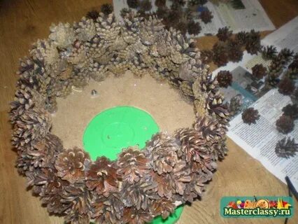 Поделки из шишек мастер