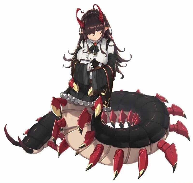 Monster girl academy worky zark. Девушка монстр сколопендра. insect monster girl сколопендра. monster girl anime сколопендра.
