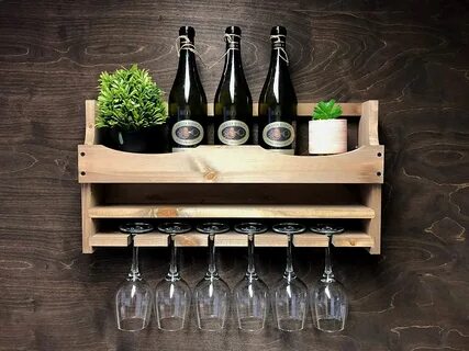 Engraved wine rack