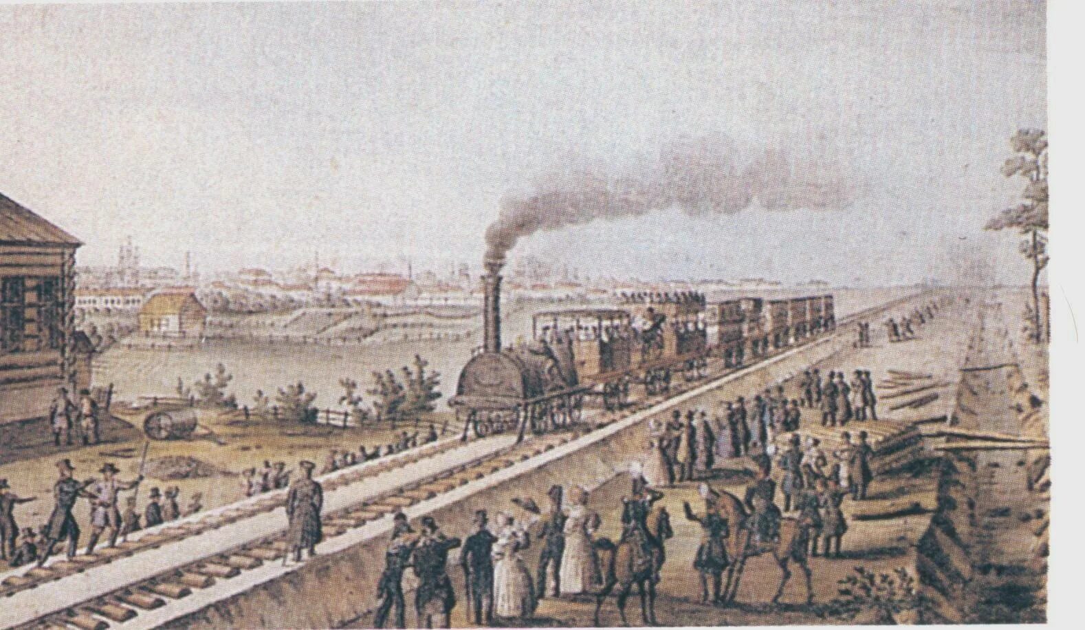 История железных дорог. Царскосельская железная дорога 1837. царскосельская железная дорога литография. первая железная дорога петербург царское село. поезд царскосельской железной дороги 1837 года.