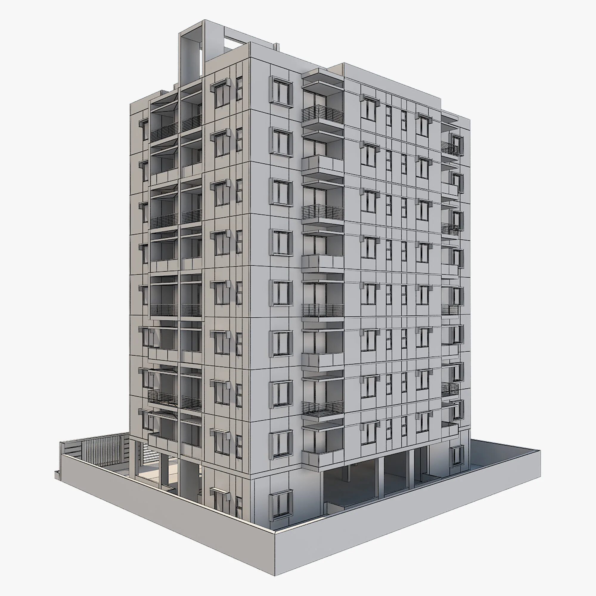 Build 3 v. Панельный дом 3ds Max. Апартмент Билдинг 3д. Многоэтажный дом. Панельное многоэтажное здание.