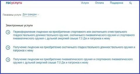Госуслуги получение лицензии