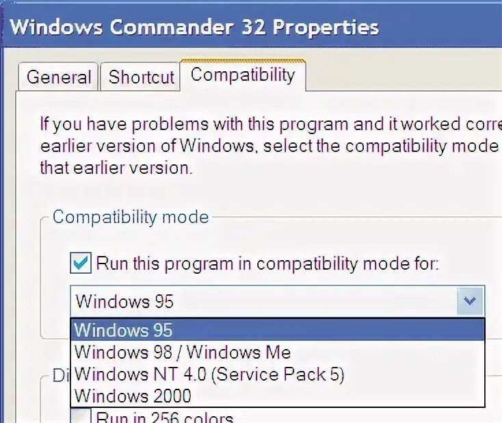 Command properties