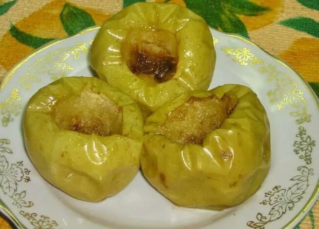Запеченные яблоки в микроволновке фото Яблоки запеченные в микроволновке пошаговый рецепт с фото на Повар.ру