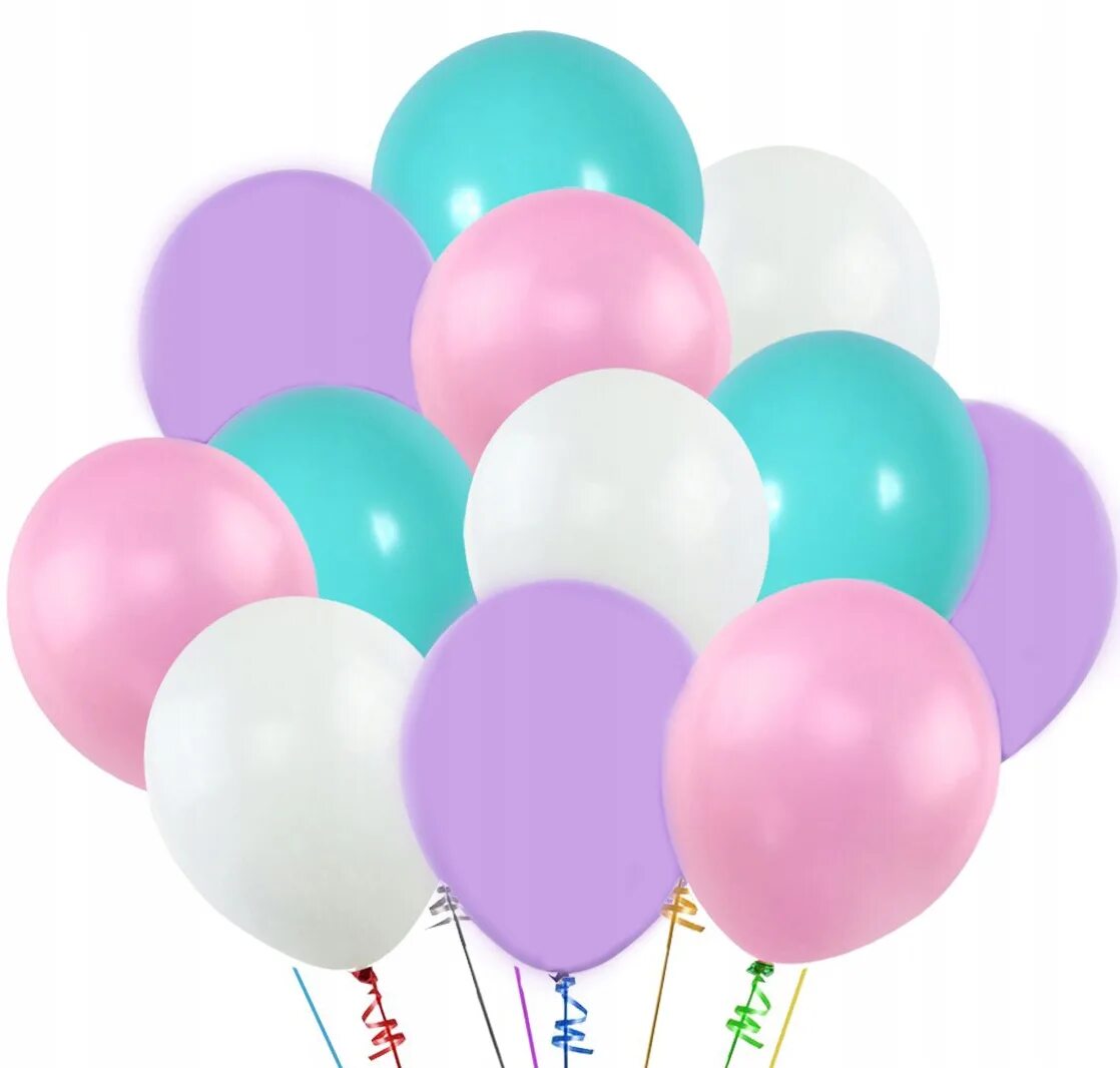 Воздушные шары. Шары надувные. Яркие шары. Бело розовые шары.