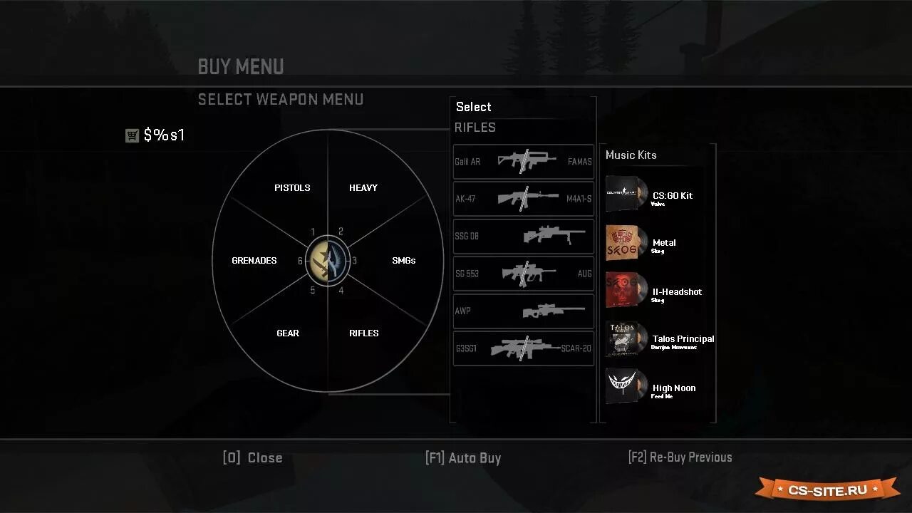 Cs menu