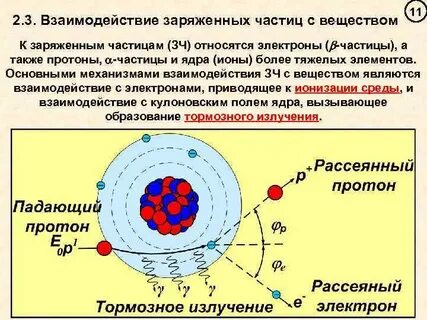 Ядро образовано положительно заряженными частицами