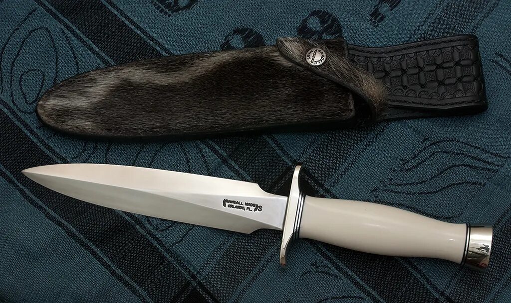 Нож Рэндалл ножны. Randall Knife model 2 Fighting Stiletto. Ножны для стилета. Нож с обрубленным концом. 7 ножевых