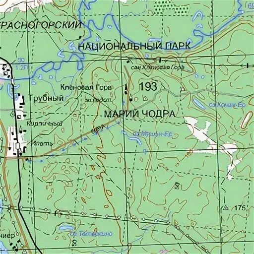 Карта волжский марий эл