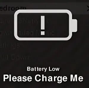 Пишет low battery