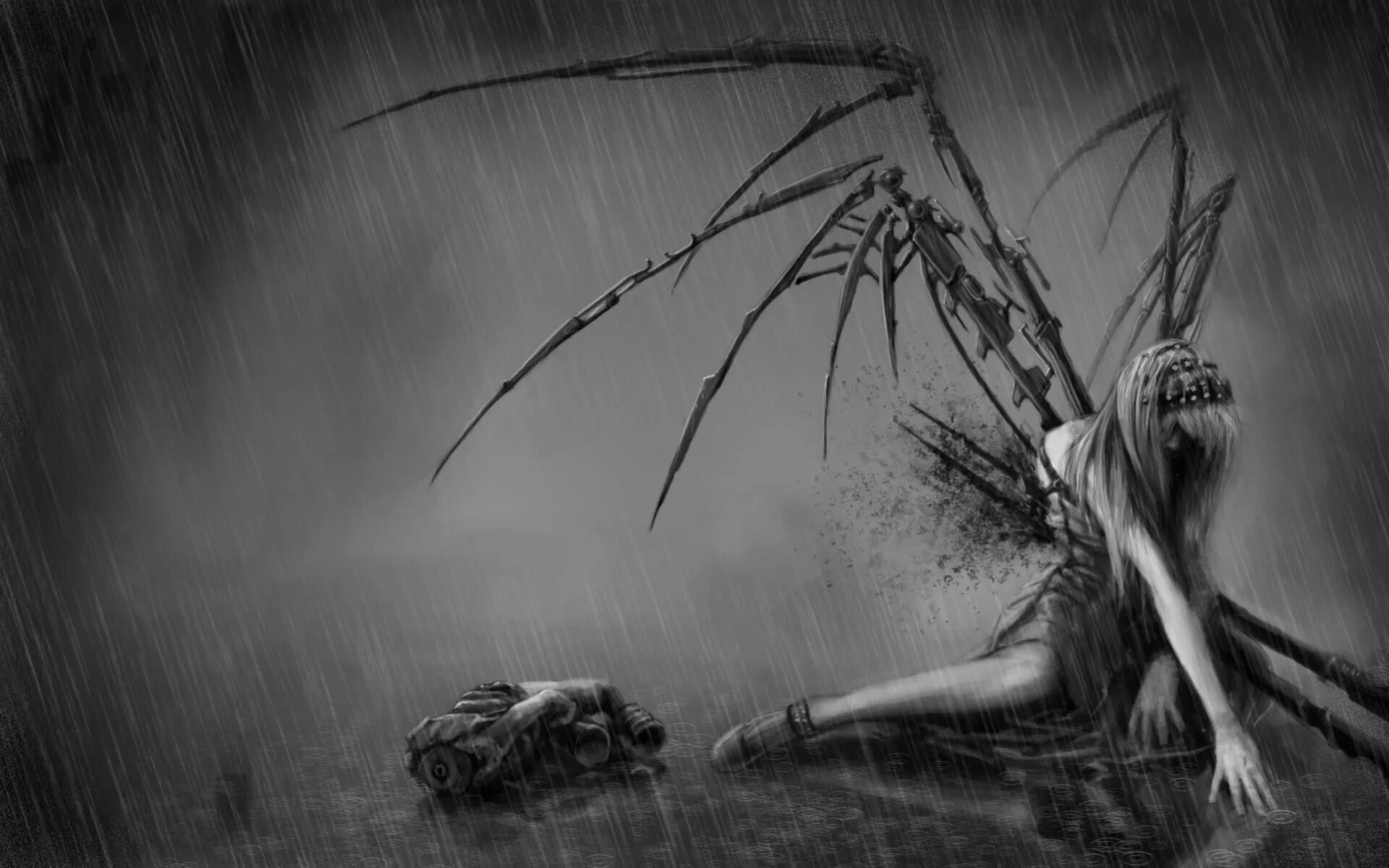 Падший ангел Элейн. Мрачное фэнтези. Rain death