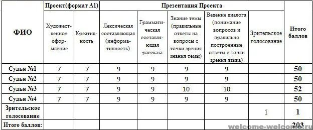 Точка зрения баллы. Итого баллов. Шкала зрительского голосования. Голосование баллами. Варианты зрительского голосования.