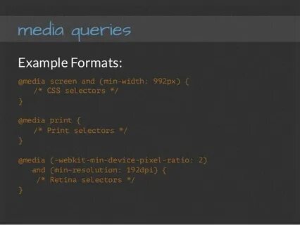 Css media min max