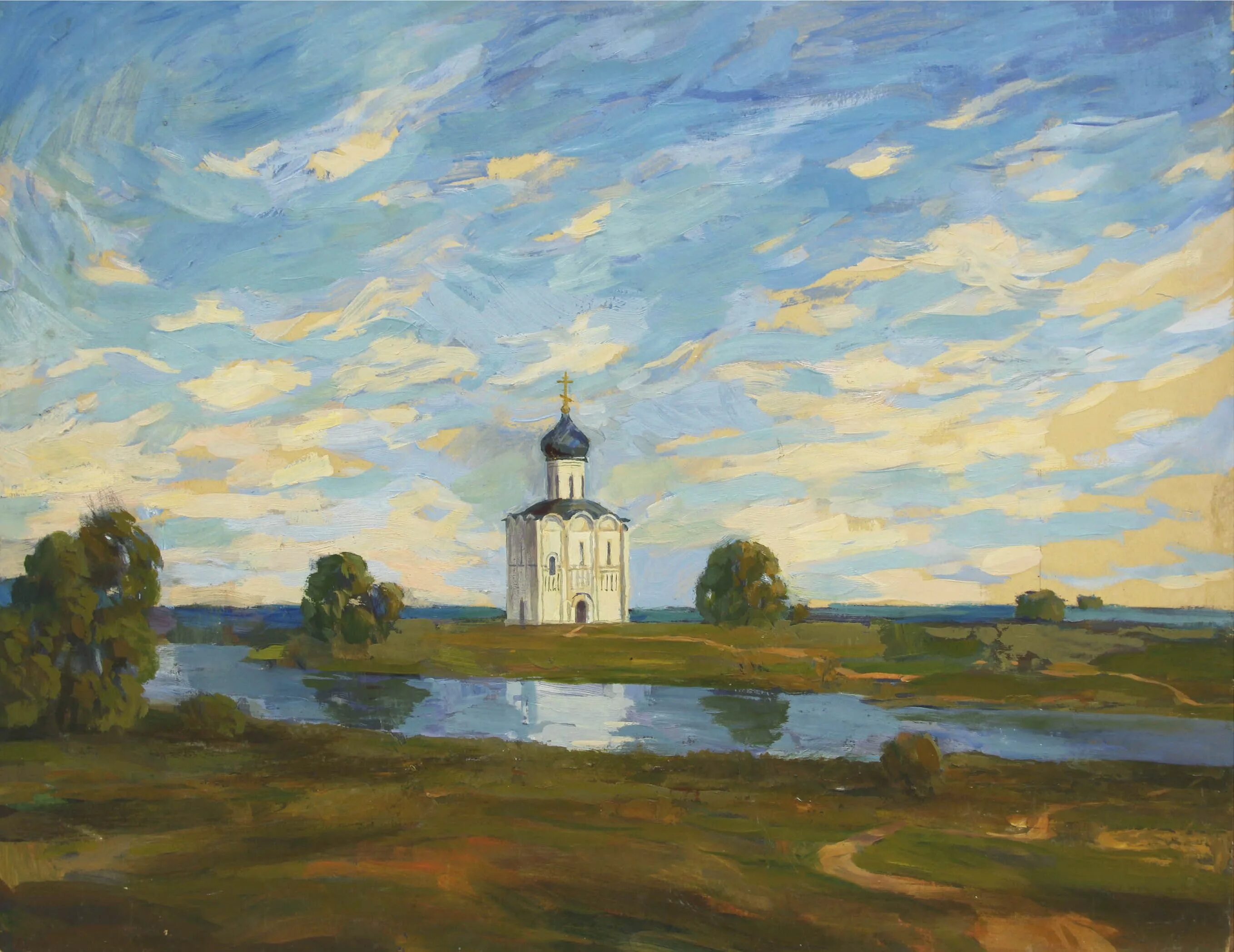 Картина баулина. Сергей Васильевич Герасимов Церковь Покрова на Нерли. Кожин Церковь Покрова на Нерли картина. Художник Кожин семён Леонидович Церковь Покрова на Нерли. Сергей Кожин Церковь Покрова на Нерли.