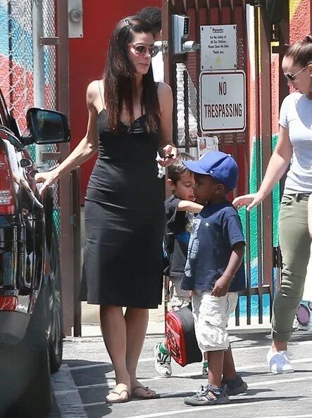 Sandra Bullock and beau Bryan Randall fly home after trip to Austin Bryan randal