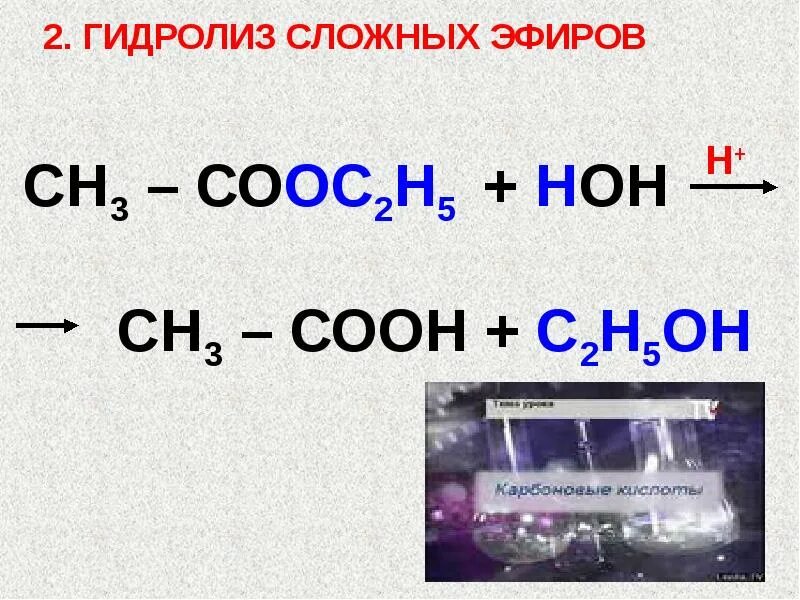 Кон н2о реакция. Сн3соос2н5. С2н5он сн3соон. Гидролиз сложных эфиров. Сн3соон + с2н5он = сн3соос2н5 + н2о.