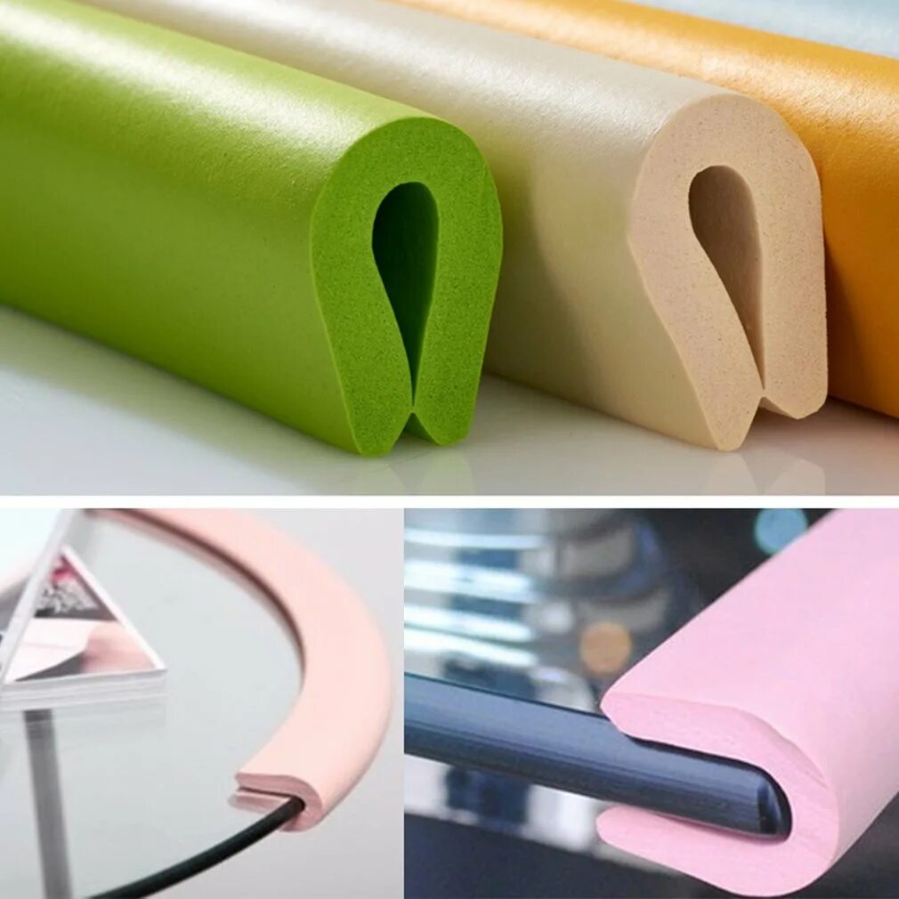 Инструмент для снятия острых кромок. Безопасность в доме для детей. Защита от детей на входную дверь. Лента силиконовая для стола кромочная 8*1 мм. Защита углов мебели.