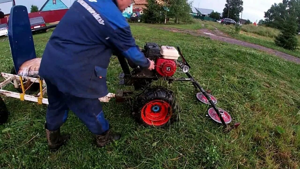 Как подсоединить косилку к мотоблоку
