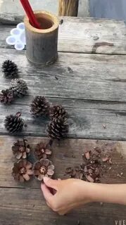 Своими руками для сада из шишек