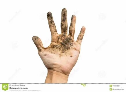 My hand dirty