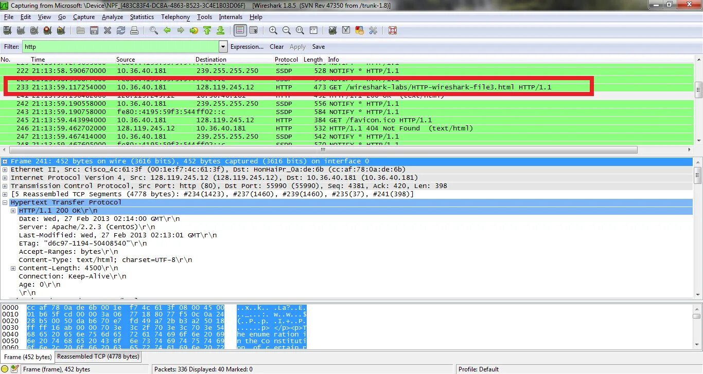 Filter tcp 443