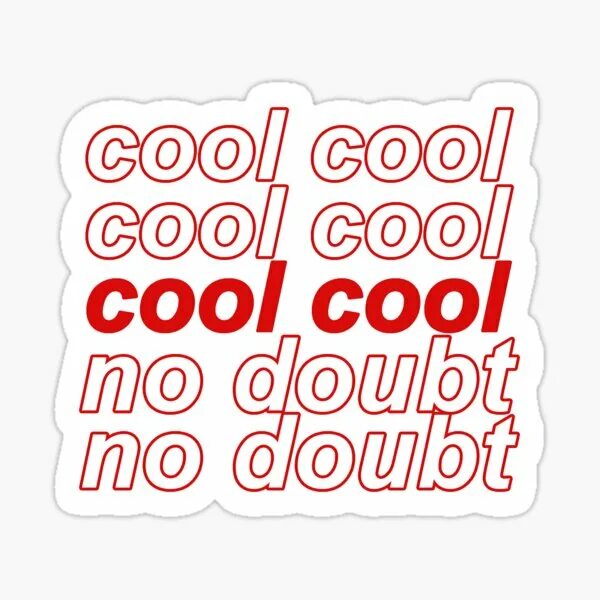 Cool холодно. Brooklyn Стикеры. Coo Coo Charles 3d картинка. No doubt cool. Doubtful Sticker.