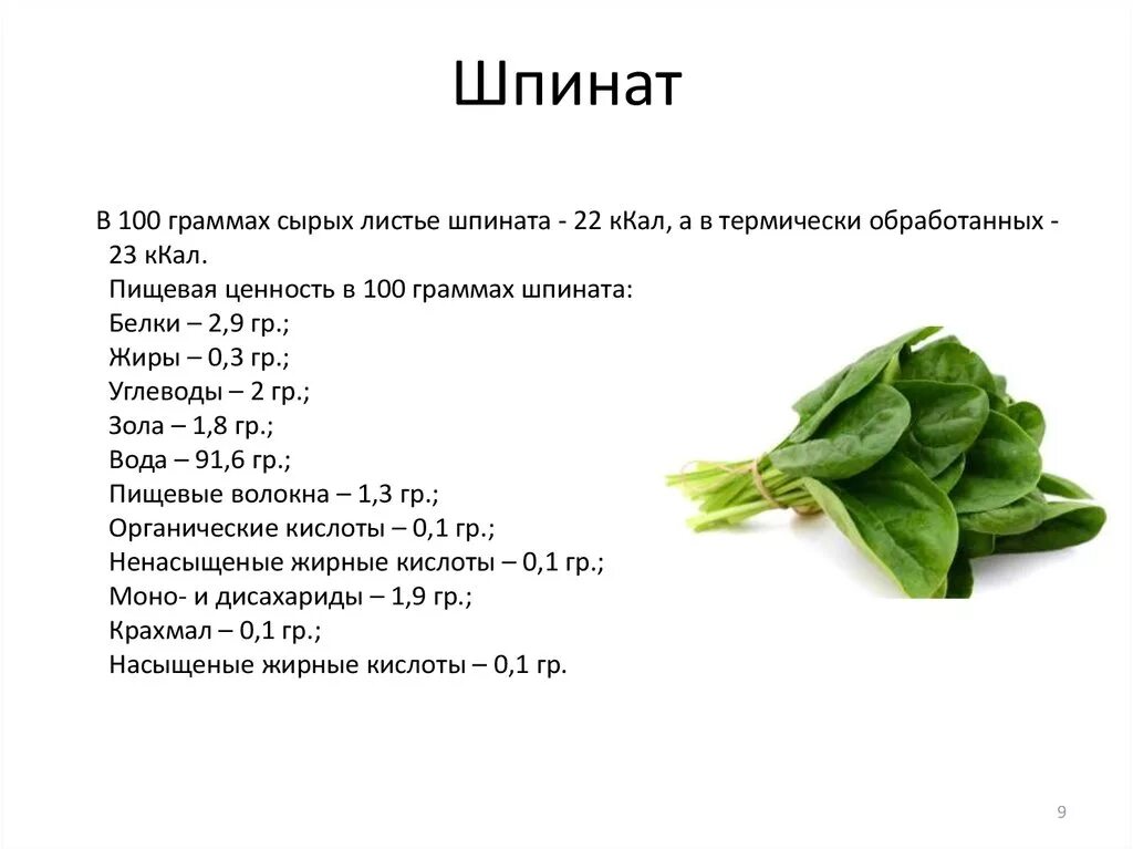 Шпинат огородный польза. Шпинат энергетическая ценность. Состав шпината на 100 грамм. Шпинат содержание витаминов. Шпинат калорийность.