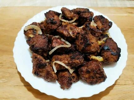 Печень жарить кусками