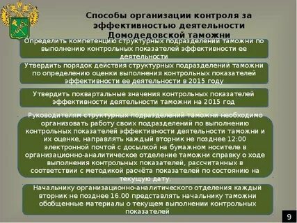 Оценка эффективности деятельности контрольных органов