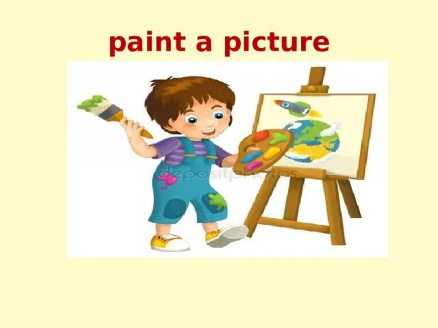 Painting глагол. Карточки Paint. Paint a picture. Painting карточка. Paint a picture картинки для детей.