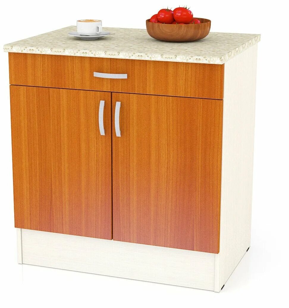 стол с 4 ящиками 40 см мебельный двор мери шн4я400 дуб/вишня. кухонный островок на колесиках. стол с ящиками на кухню. кухонная тумба. кухонный стол с выдвижным ящиком.