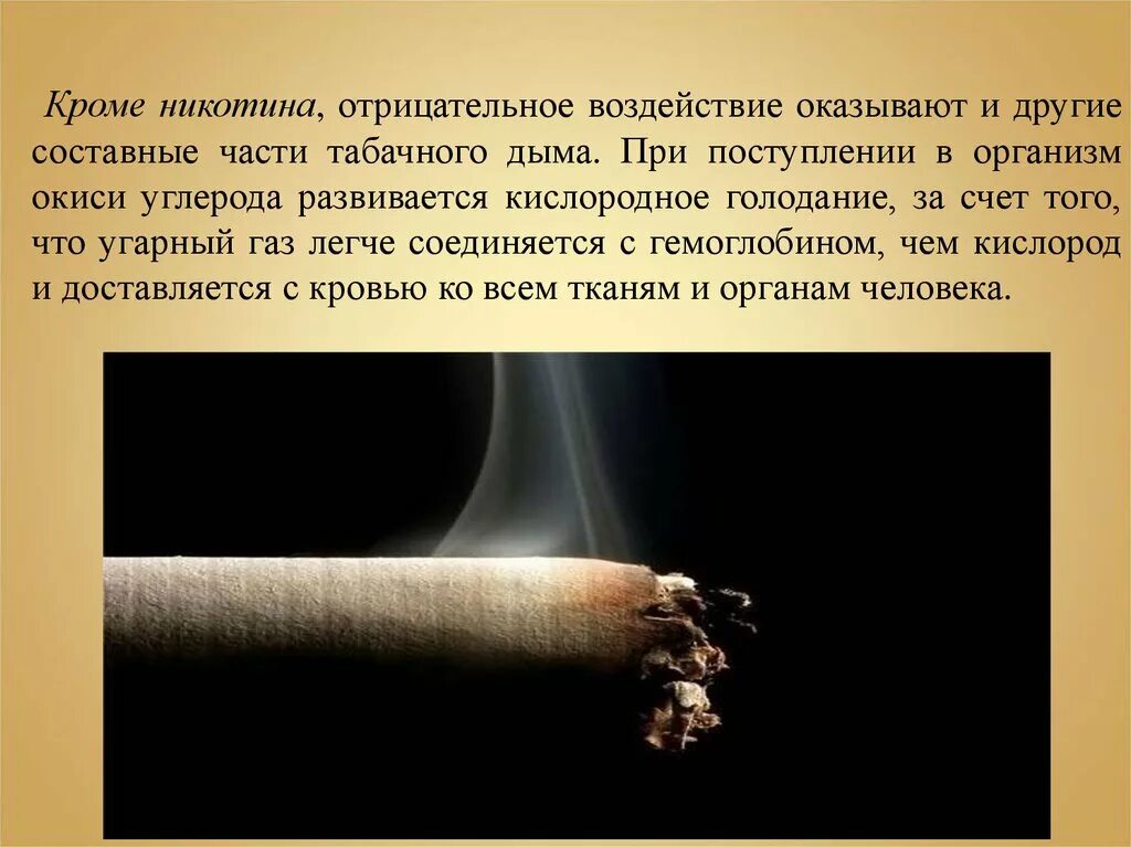 Составные части табачного дыма. Табачный дым и его составные части. Отрицательные воздействия никотина. Вредное влияние никотина.