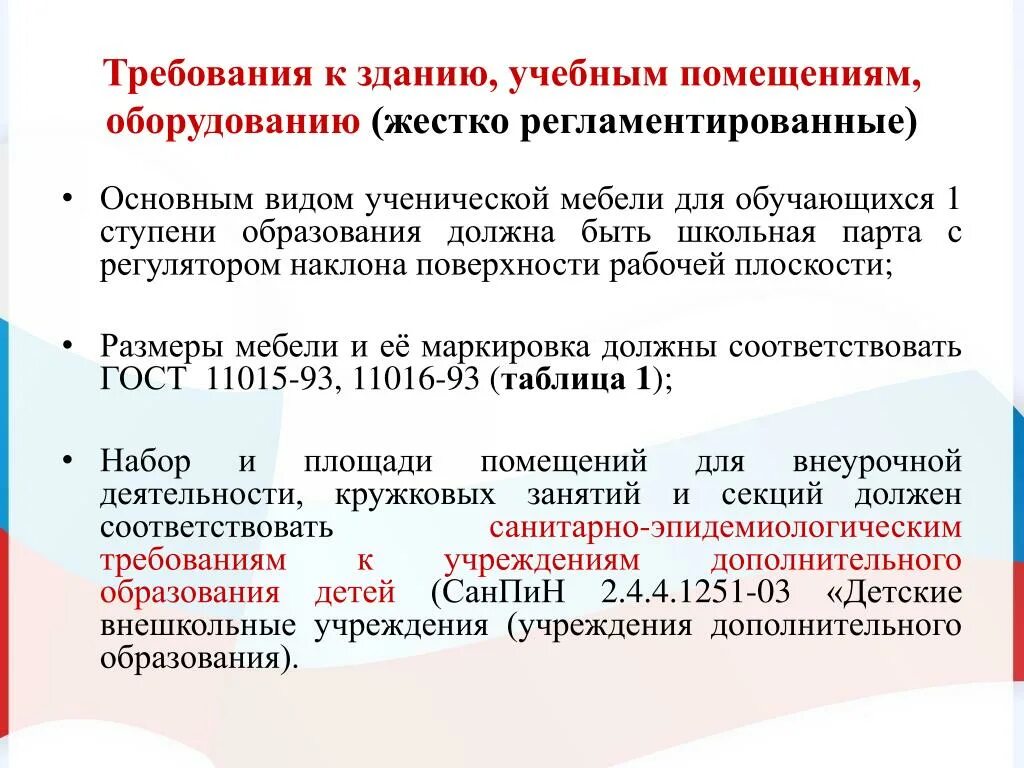 Санпин организации дополнительного образования. Требования к учебному оборудованию. Требования к помещениям образовательных учреждений. Требования к помещению. Требования к образовательному учреждению.