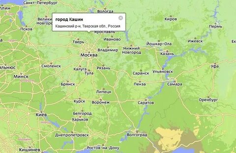 Гугл карта тверская область