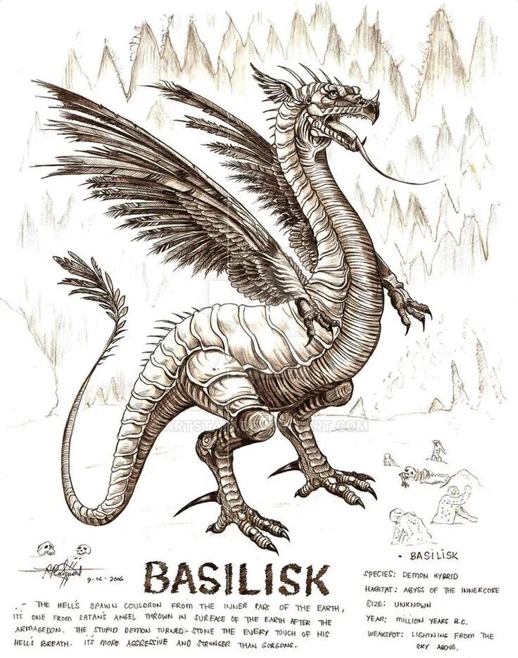 Василиск 7 читать. Василиск славянская мифология. василиск мифическое существо. василиск древнегреческая мифология. василиск дракон.