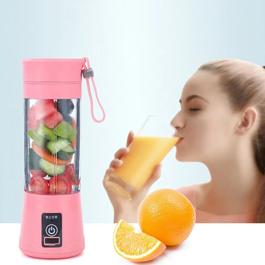 Портативная соковыжималка. Портативный блендер Mini Juice 380 ml. Портативный блендер для фруктов Portable Juicer. 600ml Waterproof powerful Portable Blender Electric Juicer Cup Fruit Smoothie Mixers Shakes USB Rechargeable Mini Blender. Mini Portable Blender.