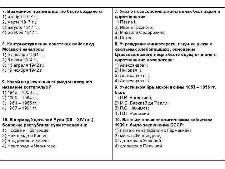 Тест по истории россии с вариантами ответов. Тест Удельная Русь 6 класс. Тест по удельному периоду.