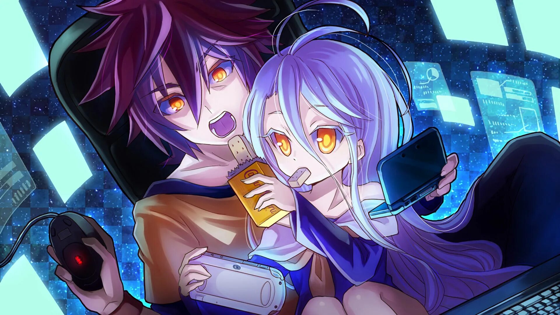 У нее нету игр. No game no Life Сора. Широ нгнл. Сора NGNL. Широ 1080.