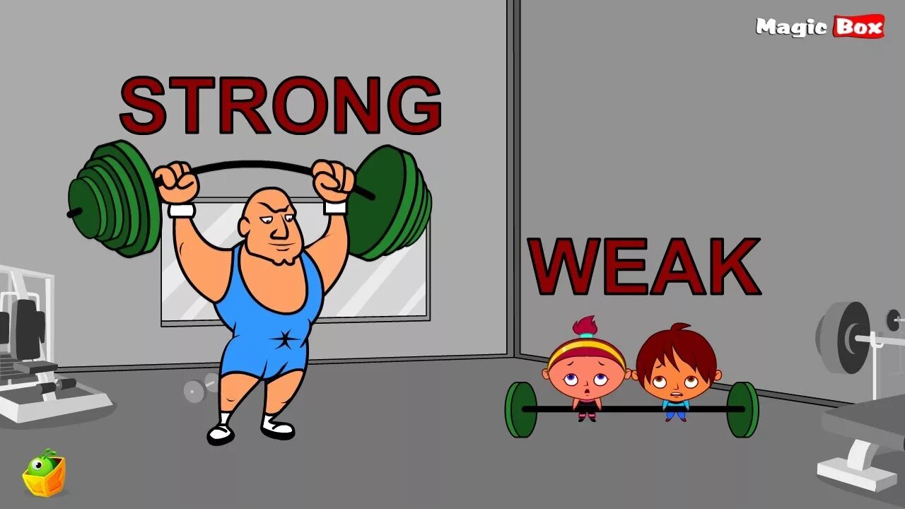 2 d weak. Strong weak. strong картинка для детей. картинки strong weak. strong мульт.